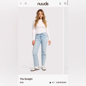 Nuuds curvy straight jeans
